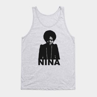 Nina Simone Jazz Minimal Vintage Art Tank Top